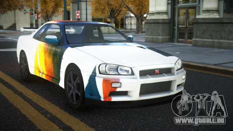 Nissan Skyline R34 Gaselly S9 pour GTA 4