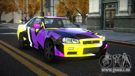 Nissan Skyline R34 Gaselly S3 pour GTA 4