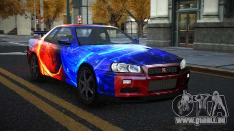 Nissan Skyline R34 Gaselly S7 pour GTA 4