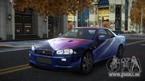 Nissan Skyline R34 Gaselly S6 pour GTA 4