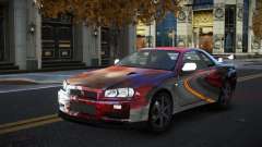 Nissan Skyline R34 Gaselly S10 pour GTA 4