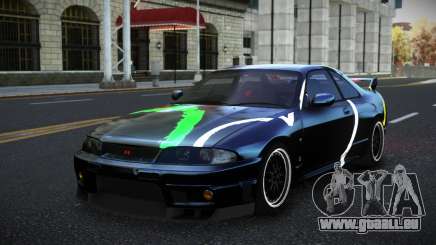 Nissan Skyline R33 Hacoley S14 pour GTA 4