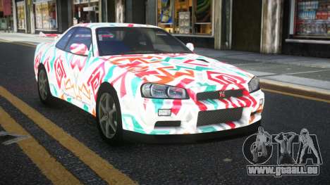 Nissan Skyline R34 Calosca S8 pour GTA 4