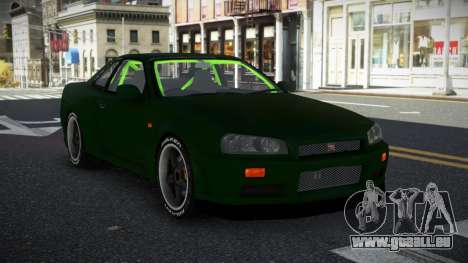 Nissan Skyline R34 Uwah für GTA 4