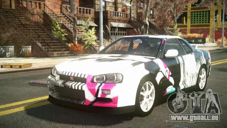 Nissan Skyline R34 Nehgan S10 für GTA 4