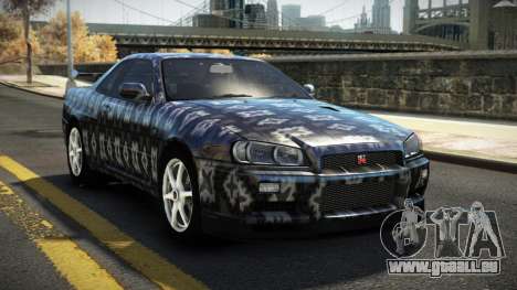 Nissan Skyline R34 Nehgan S6 für GTA 4
