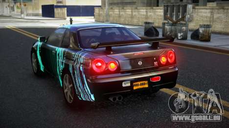 Nissan Skyline R34 Calosca S1 pour GTA 4