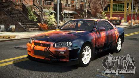 Nissan Skyline R34 Nehgan S14 pour GTA 4