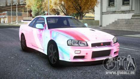 Nissan Skyline R34 Owyna S4 pour GTA 4