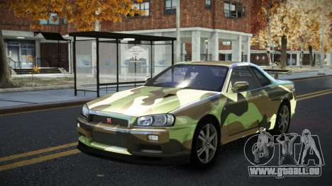 Nissan Skyline R34 Calosca S11 pour GTA 4