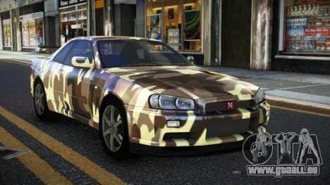 Nissan Skyline R34 Calosca S7 für GTA 4