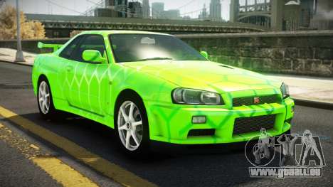 Nissan Skyline R34 Nehgan S8 für GTA 4