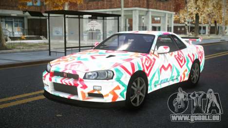 Nissan Skyline R34 Calosca S8 pour GTA 4
