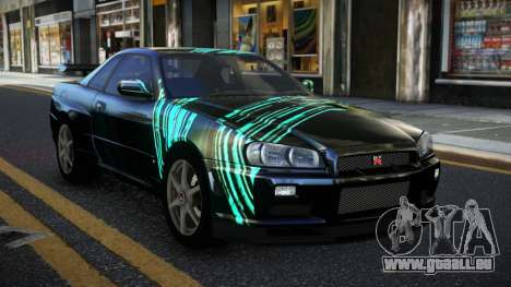 Nissan Skyline R34 Calosca S1 pour GTA 4