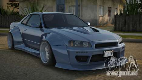 Nissan Skyline R34 GT-R Widebody Mk.X pour GTA San Andreas