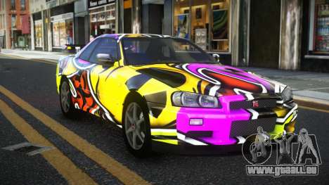 Nissan Skyline R34 Calosca S10 für GTA 4