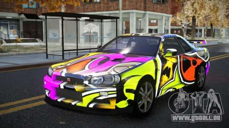 Nissan Skyline R34 Calosca S10 für GTA 4