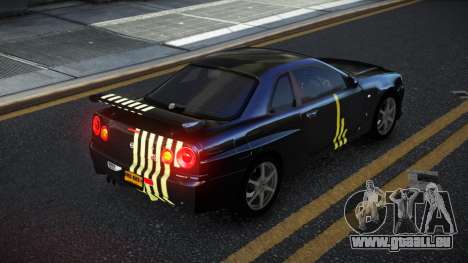 Nissan Skyline R34 Calosca S2 für GTA 4