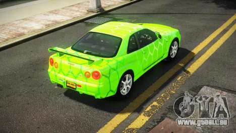Nissan Skyline R34 Nehgan S8 für GTA 4