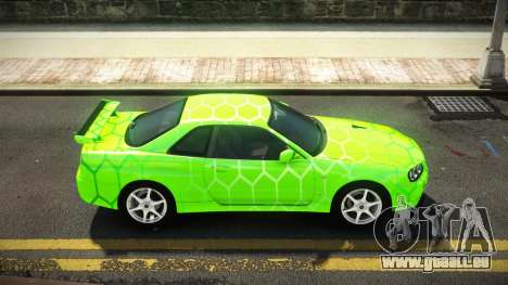 Nissan Skyline R34 Nehgan S8 für GTA 4