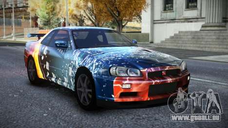 Nissan Skyline R34 Owyna S10 für GTA 4