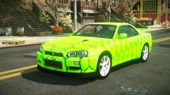 Nissan Skyline R34 Nehgan S8 für GTA 4