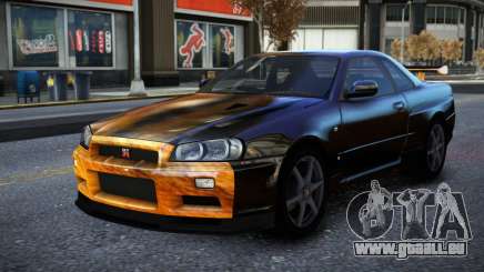 Nissan Skyline R34 Owyna S7 pour GTA 4