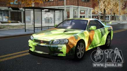 Nissan Skyline R34 Calosca S9 für GTA 4