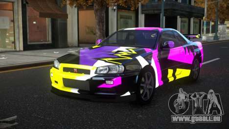 Nissan Skyline R34 Olasin S2 pour GTA 4