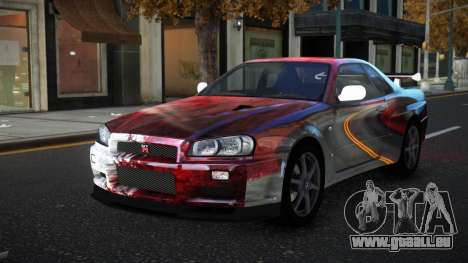 Nissan Skyline R34 Olasin S10 für GTA 4