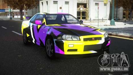 Nissan Skyline R34 Olasin S2 pour GTA 4
