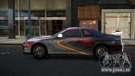 Nissan Skyline R34 Olasin S10 für GTA 4