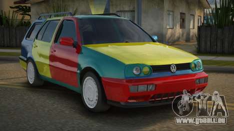 1998 Volkswagen Golf Mk3 Variant Harlequin pour GTA San Andreas