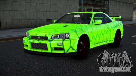 Nissan Skyline R34 Vinor S8 pour GTA 4
