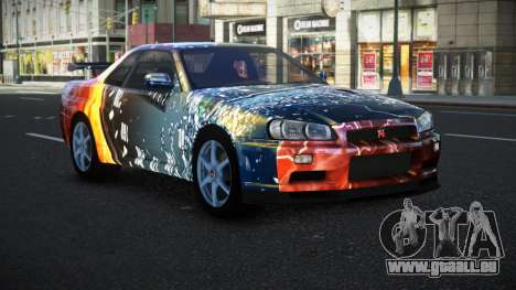 Nissan Skyline R34 Bassty S10 für GTA 4