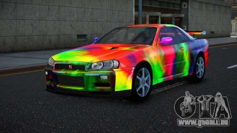 Nissan Skyline R34 Bassty S14 für GTA 4