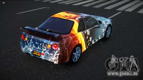 Nissan Skyline R34 Bassty S10 für GTA 4
