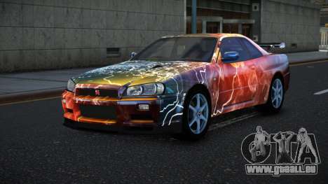Nissan Skyline R34 Bassty S10 für GTA 4
