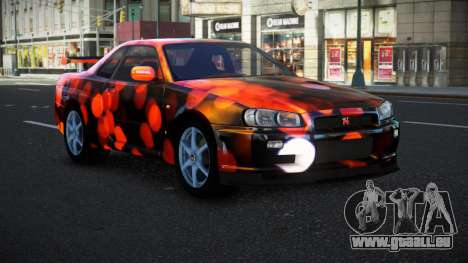 Nissan Skyline R34 Bassty S6 für GTA 4