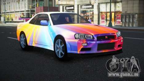 Nissan Skyline R34 Bassty S8 für GTA 4