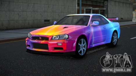 Nissan Skyline R34 Bassty S8 für GTA 4