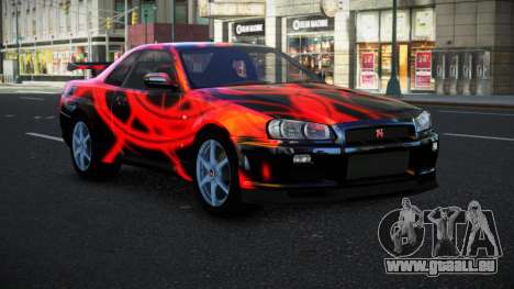 Nissan Skyline R34 Bassty S12 pour GTA 4