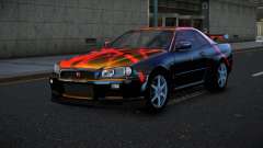 Nissan Skyline R34 Bassty S12 pour GTA 4
