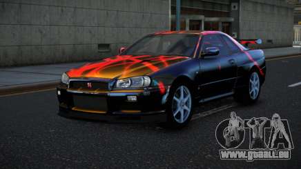 Nissan Skyline R34 Bassty S12 pour GTA 4