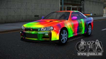 Nissan Skyline R34 Bassty S14 pour GTA 4