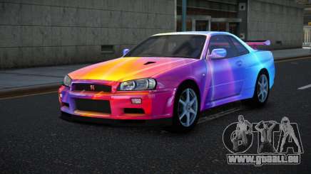 Nissan Skyline R34 Bassty S8 pour GTA 4