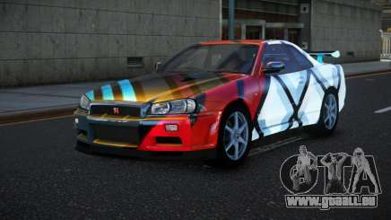 Nissan Skyline R34 Bassty S9 pour GTA 4